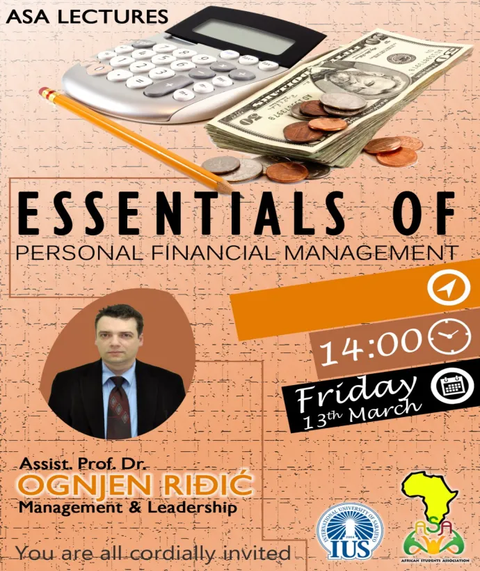 ASA Lectures - ESSENTIALS OF PERSONAL FINANCIAL MANAGEMENT