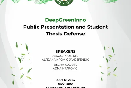 DeepGreenInno Public Presentation and Student Thesis Defense