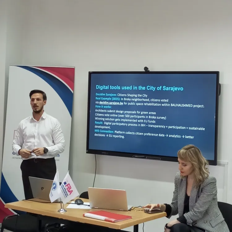 Digital Governance in the City of Sarajevo: Guest Lecture at FBA